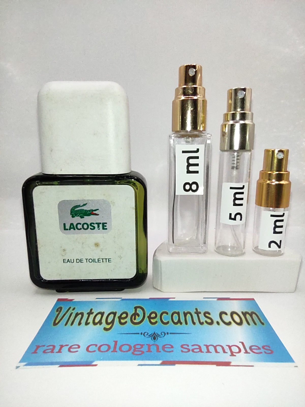 LACOSTE Original Vintage EDT - 1985 Batch - Men - Vintage Decants Perfume cologne samples fragrance discontinued