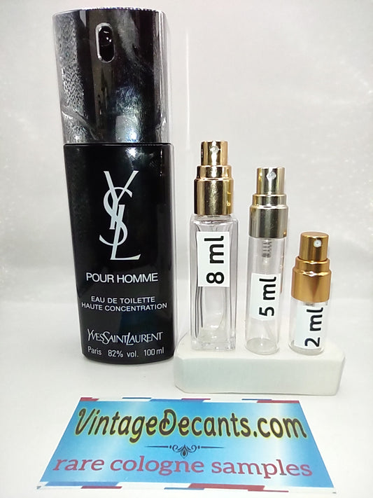 YVES SAINT LAURENT Pour Homme Haute Concentration EDT - 1980's Batch - Men