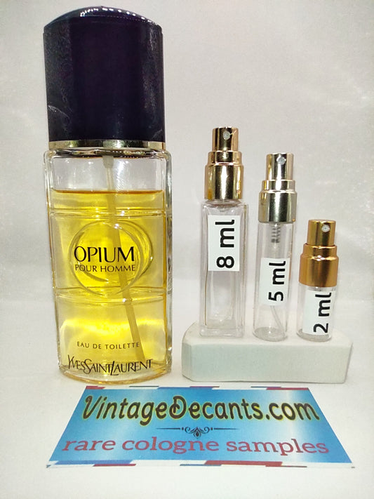 Vintage Decants YVES SAINT LAURENT Opium Pour Homme EDT - 2003 Batch - Men - Sample - Discontinued - Cologne - Perfume - Classic - Retro - Fragrance