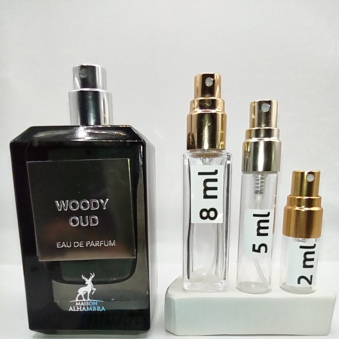 MAISON ALHAMBRA Woody Oud EDP, 2022 Batch, Unisex, Men | Vintage Decant Cologne Perfume Fragrance Samples