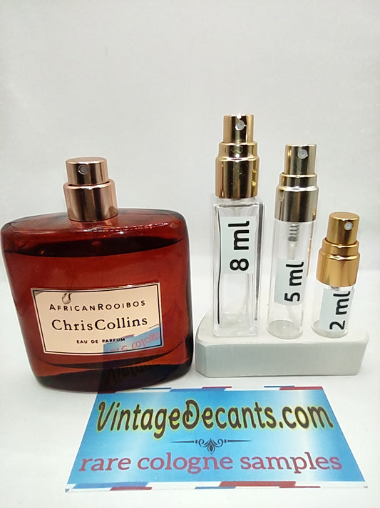 CHRIS COLLINS African Rooibos EDP - 2022 Batch - Unisex - Vintage Sample Discontinued Cologne Perfume Fragrance Decants