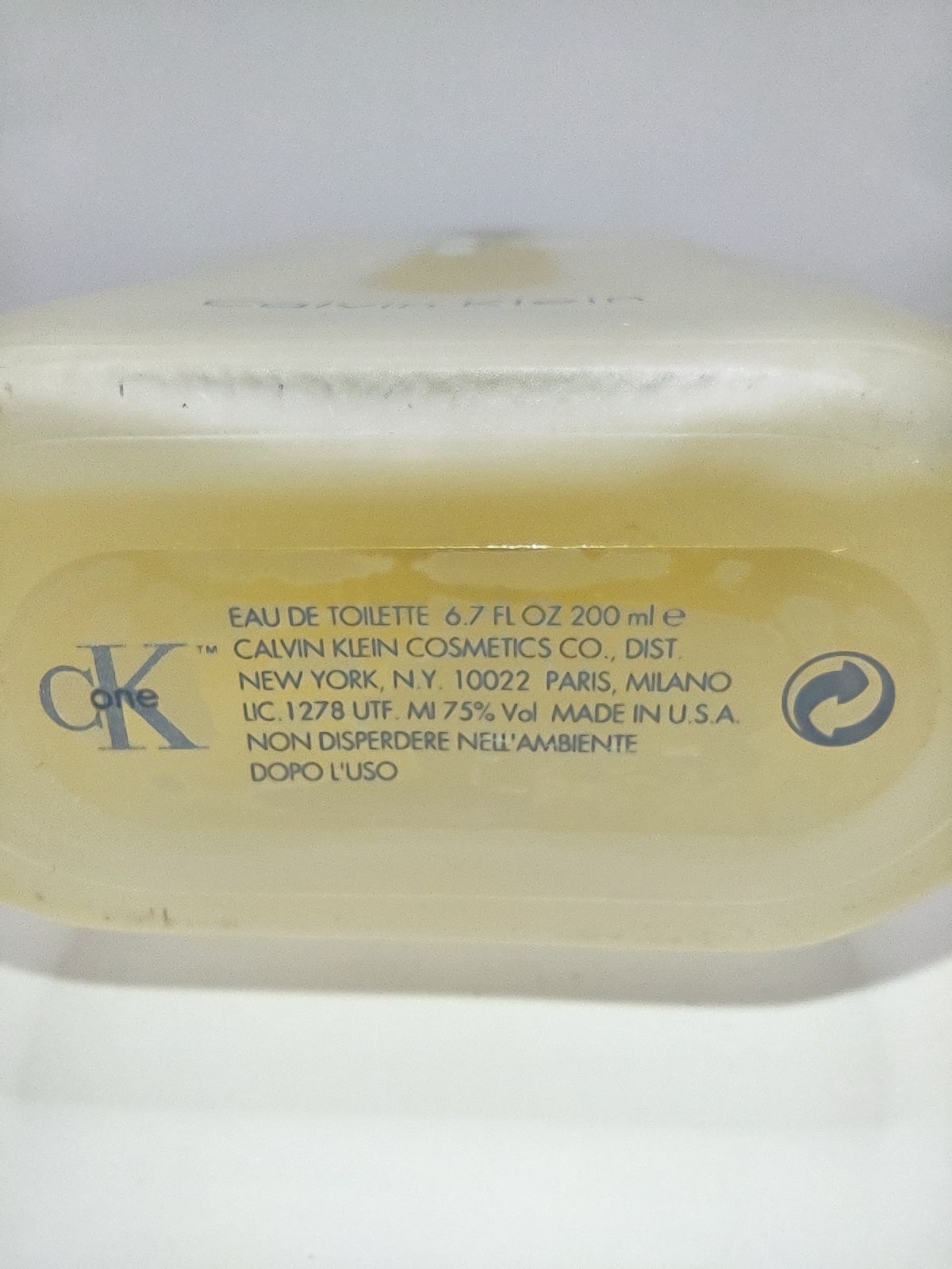 CALVIN KLEIN CK One EDT - 1995 Batch - Unisex - Vintage Sample Discontinued Cologne Perfume Fragrance Decants