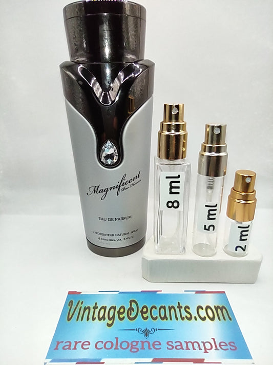 Vintage Decants ARMAF Magnificent Pour Homme EDP - 2022 Batch - Men - Unisex - Sample - Discontinued - Cologne - Perfume - Classic - Retro - Fragrance