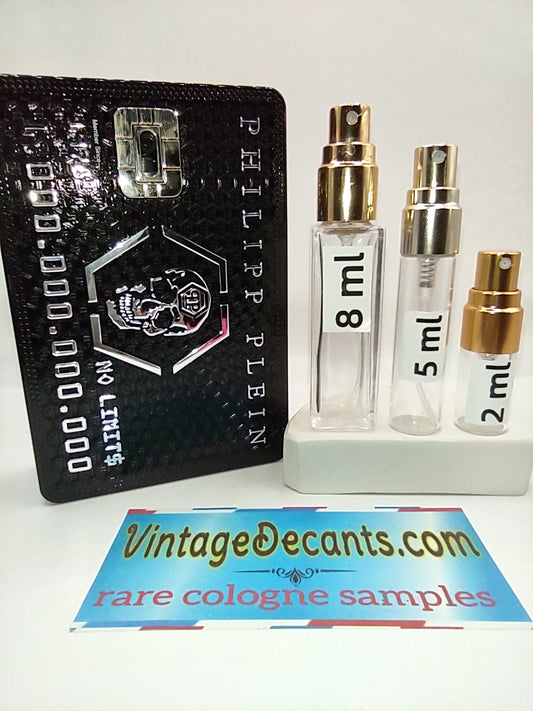 Vintage Decants PHILIPP PLEIN No Limits EDP - 2020 Batch - Men - Unisex - Sample - Discontinued - Cologne - Perfume - Classic - Retro - Fragrance