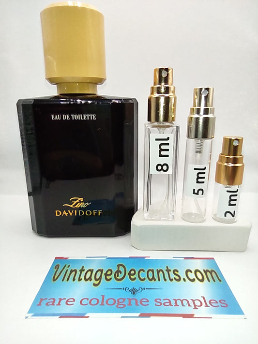 Vintage Decants DAVIDOFF Zino EDT - 2022 Batch - Men - Sample - Discontinued - Cologne - Perfume - Classic - Retro - Fragrance