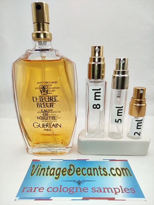 GUERLAIN L'heure Bleue EDT - 1994 Batch - Women - Vintage Sample Discontinued Cologne Perfume Fragrance Decants