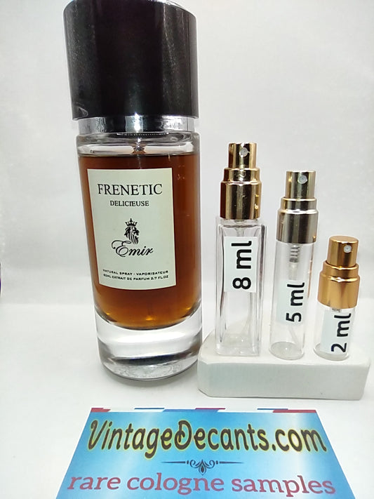 PARIS CORNER EMIR Frentic Delicieuse EDP - 2023 Batch - Unisex - Vintage Sample Discontinued Cologne Perfume Fragrance Decants