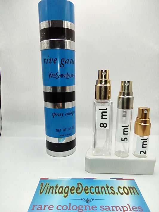 YVES SAINT LAURENT RIVE GAUCHE Yves Saint Laurent EDC - 1981 Batch - Women - Unisex - Vintage Sample Discontinued Cologne Perfume Fragrance Decants