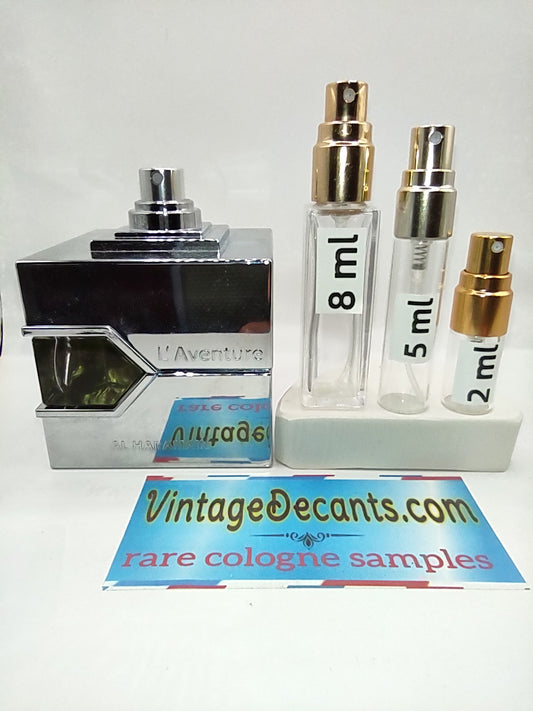 Vintage Decants AL HARAMAIN L'Aventure EDP - 2022 Batch - Men - Sample - Discontinued - Cologne - Perfume - Classic - Retro - Fragrance