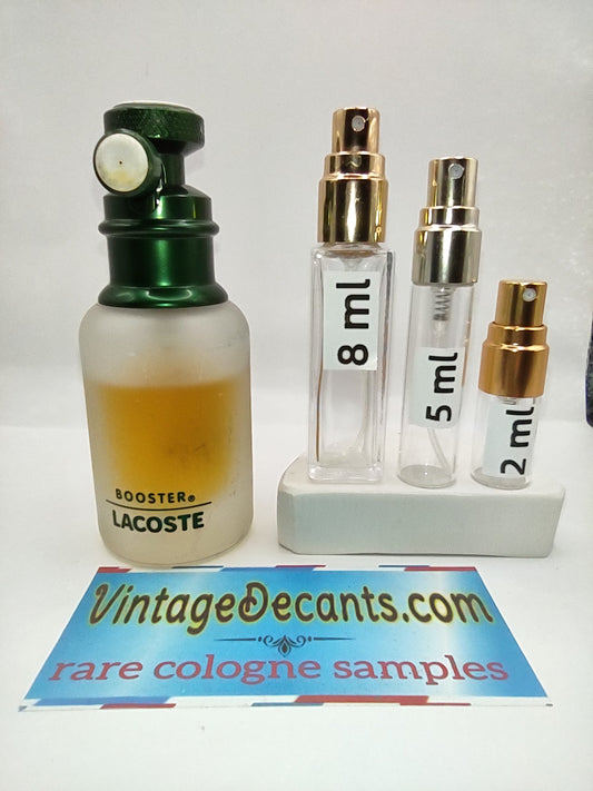 Vintage Decants LACOSTE Booster EDT - 1995 Batch - Men - Sample - Discontinued - Cologne - Perfume - Classic - Retro - Fragrance