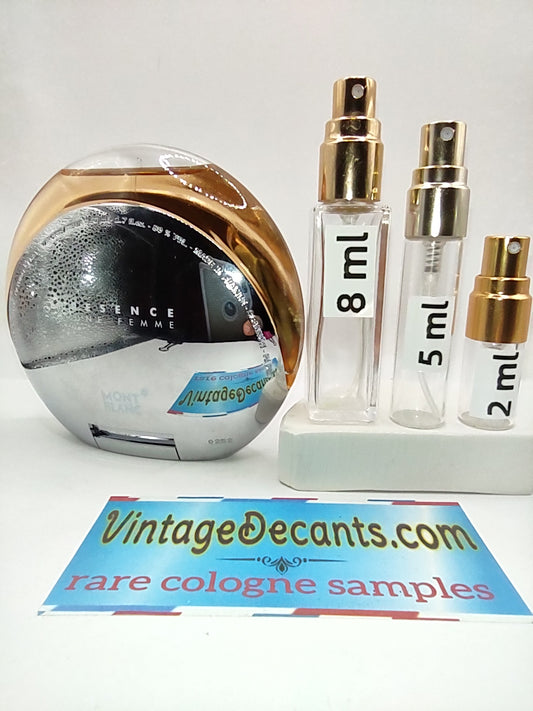MONTBLANC Presence D'Une Femme EDT - 2002 Batch - Women - Unisex - Vintage Sample Discontinued Cologne Perfume Fragrance Decants