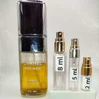 CHANEL Chanel For Men (Pour Monsieur) EDC, 1970's Batch, Men | Vintage Decant Cologne Perfume Fragrance Samples