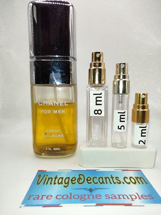 Vintage Decants CHANEL Chanel For Men (Pour Monsieur) EDC - 1980's Batch - Men - Sample - Discontinued - Cologne - Perfume - Classic - Retro - Fragrance
