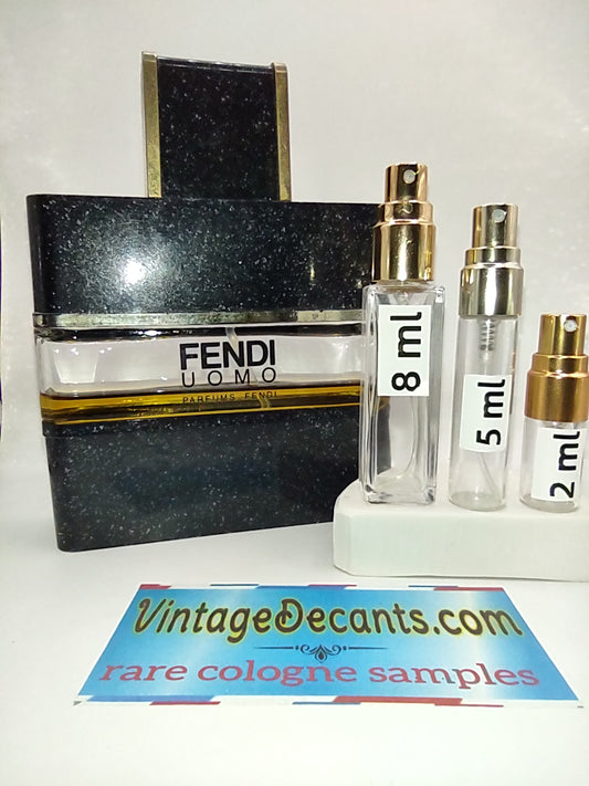 Vintage Decants FENDI Uomo EDT - 1980's Batch - Men - Sample - Discontinued - Cologne - Perfume - Classic - Retro - Fragrance