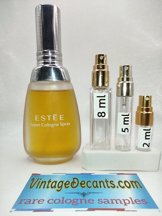 ESTEE LAUDER Super Cologne Spray ( Estee ) EDC - 1977 Batch - Women - Vintage Sample Discontinued Cologne Perfume Fragrance Decants