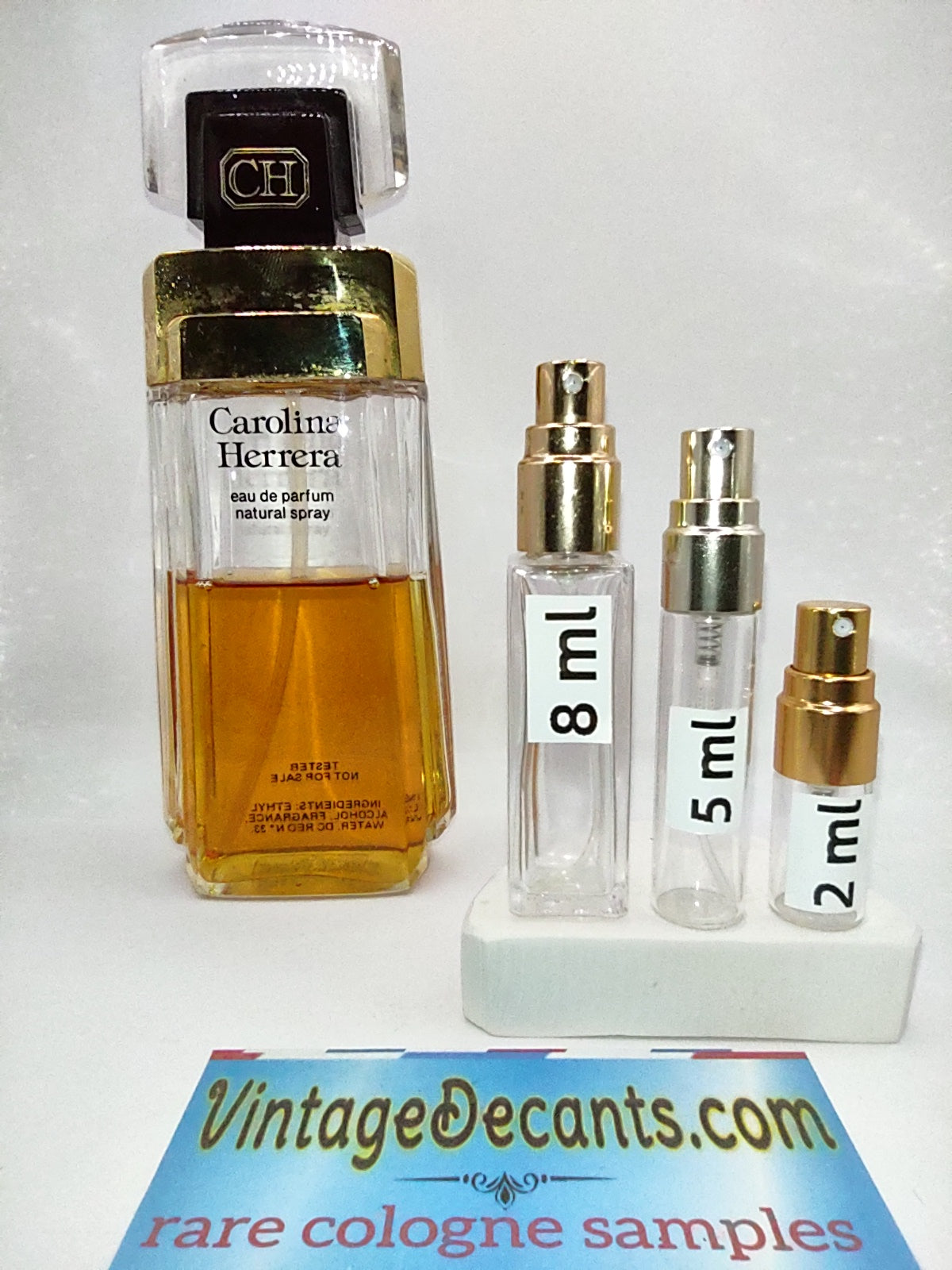 CAROLINA HERRERA For Women EDP - 1989 Batch - Women - Vintage Sample Discontinued Cologne Perfume Fragrance Decants
