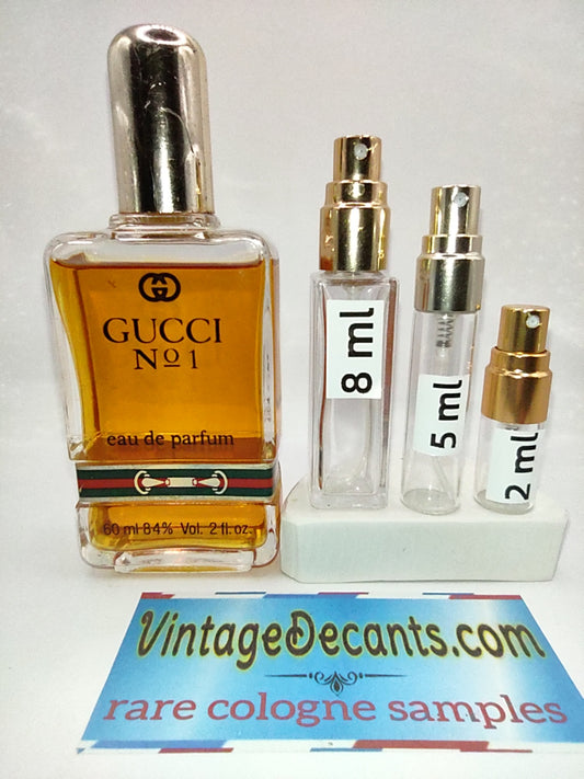 GUCCI No 1 Eau De Parfum EDP - 1980's Batch - Women - Vintage Sample Discontinued Cologne Perfume Fragrance Decants