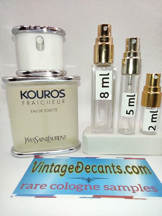 Vintage Decants YVES SAINT LAURENT Kouros Fraicheur EDT - 1999 Batch - Men - Sample - Discontinued - Cologne - Perfume - Classic - Retro - Fragrance