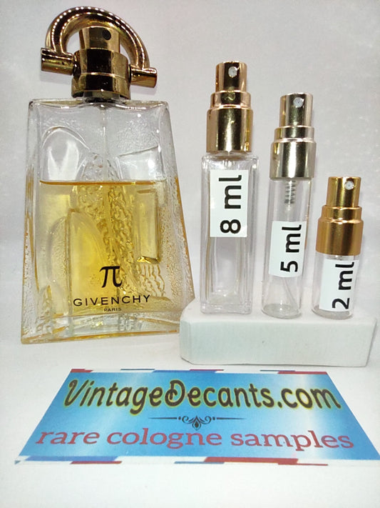 Vintage Decants GIVENCHY Pi EDT - 2003 Batch - Men - Sample - Discontinued - Cologne - Perfume - Classic - Retro - Fragrance