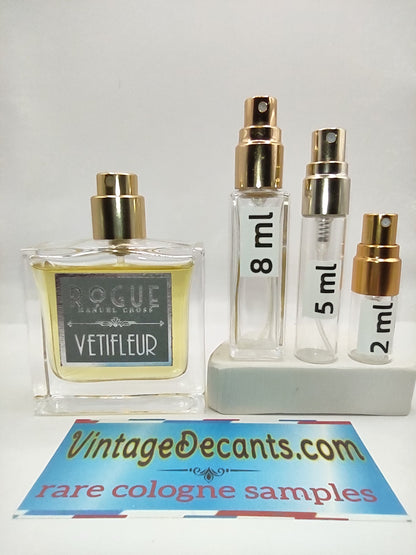 ROGUE PERFUMERY Vetifleur EDP - 2023 Batch - Unisex - Women - Vintage Sample Discontinued Cologne Perfume Fragrance Decants