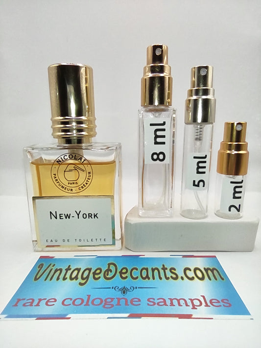 Vintage Decants NICOLAI PARFUMEUR CREATEUR New York EDT - 2009 Batch - Men - Sample - Discontinued - Cologne - Perfume - Classic - Retro - Fragrance