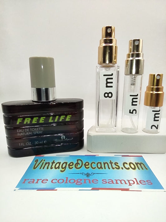 Vintage Decants ETIENNE AIGNER Free Life EDT - 1993 Batch - Men - Sample - Discontinued - Cologne - Perfume - Classic - Retro - Fragrance