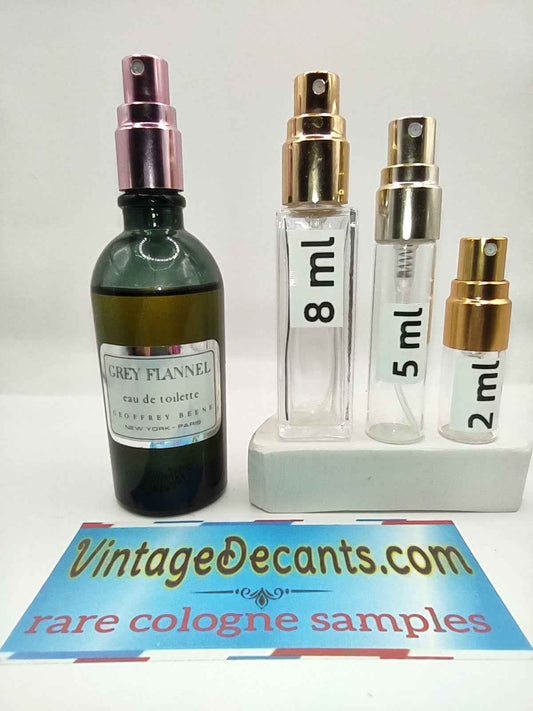 Vintage Decants GEOFFREY BEENE Grey Flannel EDT - 1986 Batch - Men - Unisex - Sample - Discontinued - Cologne - Perfume - Classic - Retro - Fragrance