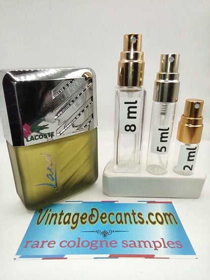 Vintage Decants LACOSTE Land EDT - 1990's Batch - Men - Unisex - Sample - Discontinued - Cologne - Perfume - Classic - Retro - Fragrance