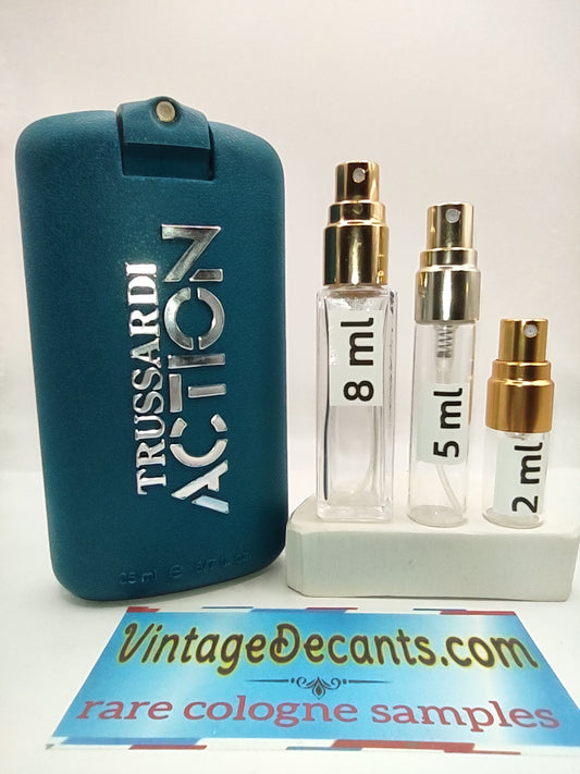 Vintage Decants TUSSARDI Action Uomo EDT - 1993 Batch - Men - Sample - Discontinued - Cologne - Perfume - Classic - Retro - Fragrance