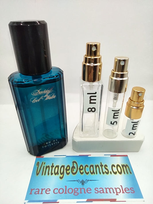 Vintage Decants DAVIDOFF Cool Water EDT - 1995 Lancaster Batch - Men - Sample - Discontinued - Cologne - Perfume - Classic - Retro - Fragrance