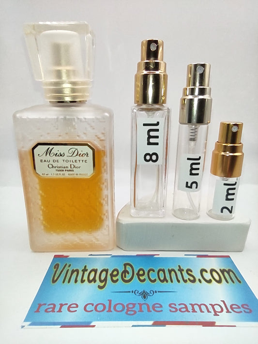 DIOR - Miss Dior EDT - 1999 Batch - Women - Unisex - Vintage Sample Discontinued Cologne Perfume Fragrance Decants
