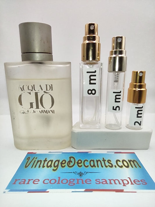Vintage Decants ARMANI Acqua Di Gio EDT - 2002 Cosmair Batch - Men - Unisex - Sample - Discontinued - Cologne - Perfume - Classic - Retro - Fragrance