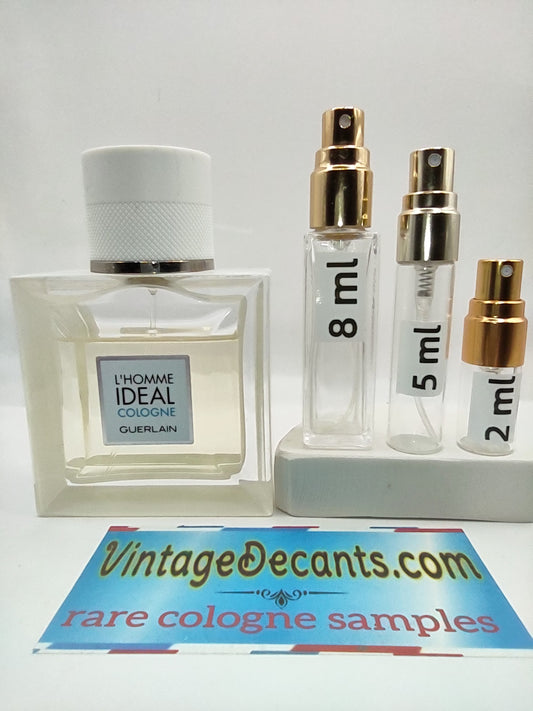 GUERLAIN L'Homme Ideal Cologne - 2015 Batch - Men - Unisex - Vintage Sample Discontinued Cologne Perfume Fragrance Decants