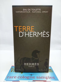 HERMES Terre D'Hermes EDT, 2014 Batch, Men | Vintage Decant Cologne Perfume Fragrance Samples