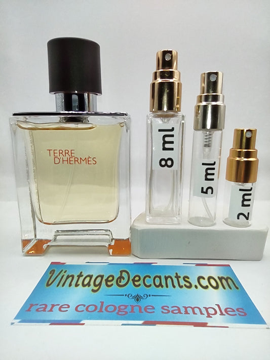 HERMES Terre D'Hermes EDT - 2007 Batch - Men - Vintage Sample Discontinued Cologne Perfume Fragrance Decants