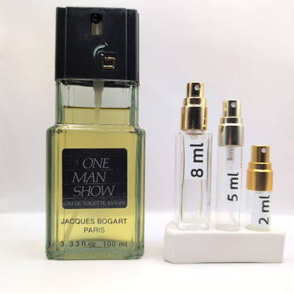 JACQUES BOGART One Man Show EDT, 1992 batch, Men | Vintage Decant Cologne Perfume Fragrance Samples