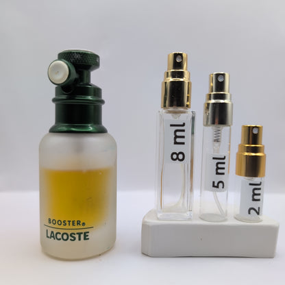 LACOSTE Booster EDT, 1995 Batch, Men | Vintage Decant Cologne Perfume Fragrance Samples