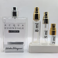 SALVATORE FERRAGAMO Acqua Essentials Colonia, 2019 Batch, Men | Vintage Decant Cologne Perfume Fragrance Samples