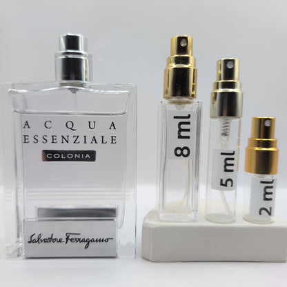 SALVATORE FERRAGAMO Acqua Essentials Colonia, 2019 Batch, Men | Vintage Decant Cologne Perfume Fragrance Samples