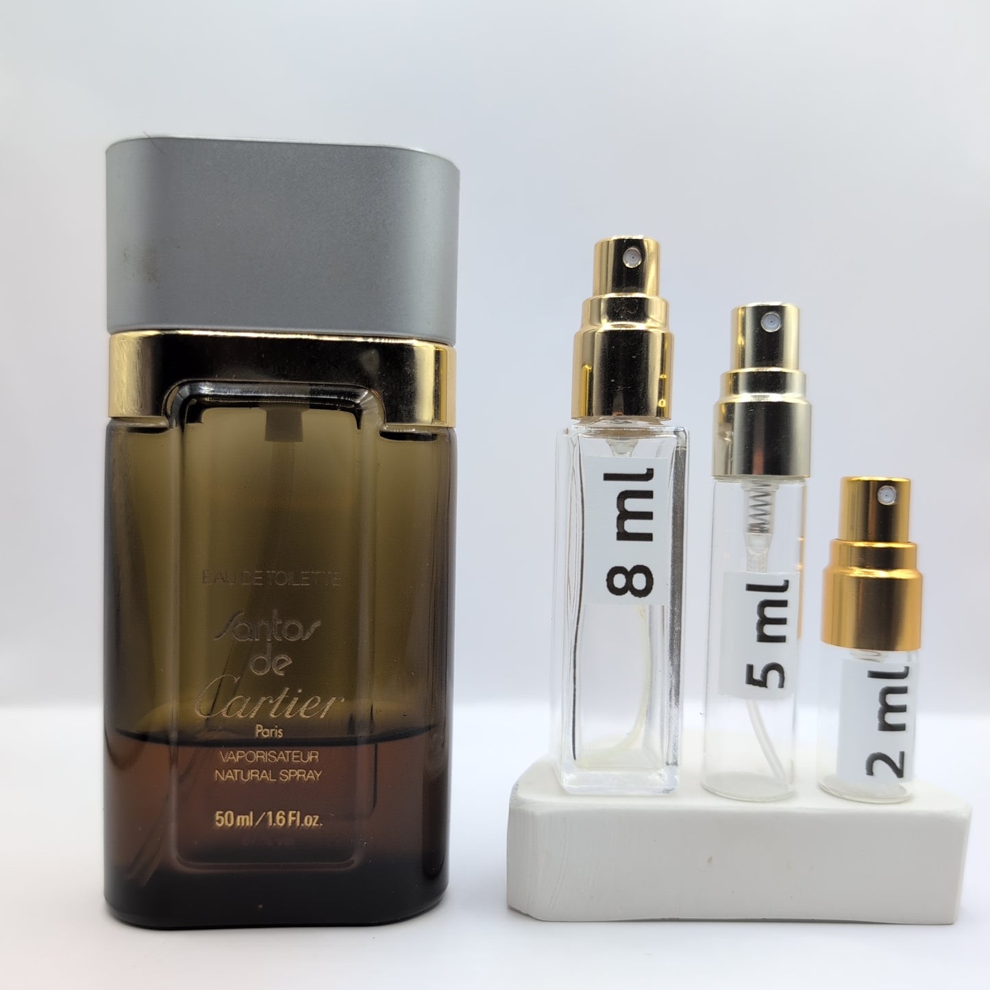 CARTIER santos de Cartier EDT, 1983 Batch, Men | Vintage Decant Cologne Perfume Fragrance Samples