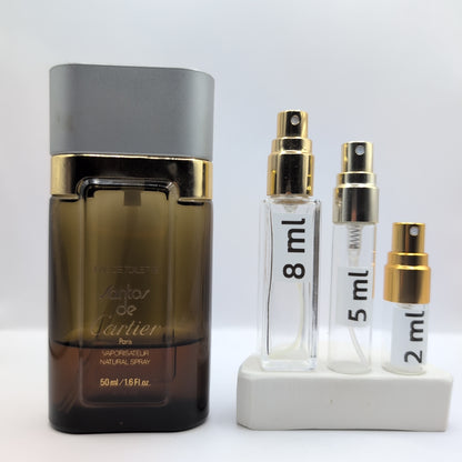 CARTIER santos de Cartier EDT, 1983 Batch, Men | Vintage Decant Cologne Perfume Fragrance Samples