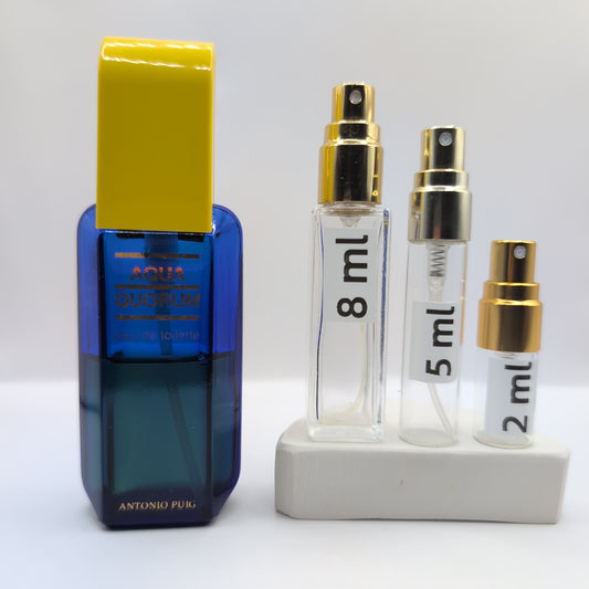 ANTONIO PUIG Aqua Quorum- 1990's Batch, Men, Unisex | Vintage Decant Cologne Perfume Fragrance Samples
