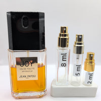 JEAN PATOU Joy EDT, 1980's Batch, Women, Unisex | Vintage Decant Cologne Perfume Fragrance Samples
