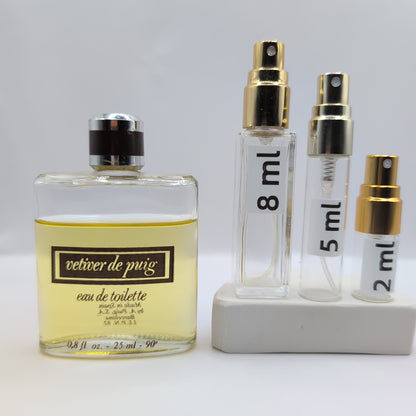 ANTONIO PUIG Vetiver De PUIG EDT, 1970's Batch, Men | Vintage Decant Cologne Perfume Fragrance Samples