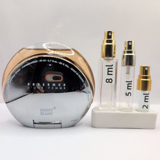 MONTBLANC Presence D'Une Femme EDT, 2002 Batch, Women, Unisex | Vintage Decant Cologne Perfume Fragrance Samples