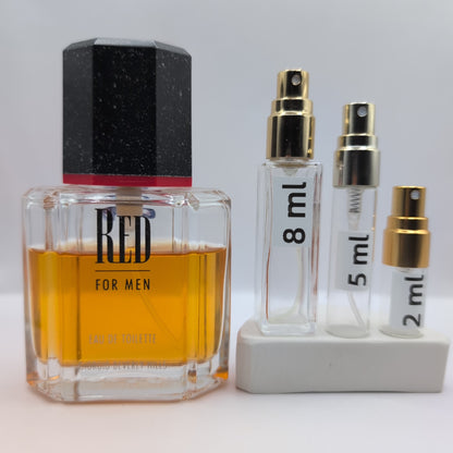GIORGIO BEVERLY HILLS Red For Men EDT, 1995 Batch, Men | Vintage Decant Cologne Perfume Fragrance Samples