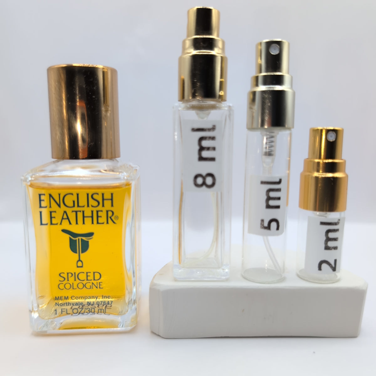 ENGLISH LEATHER Spiced Cologne, 1990 Mem Batch, Men | Vintage Decant Cologne Perfume Fragrance Samples
