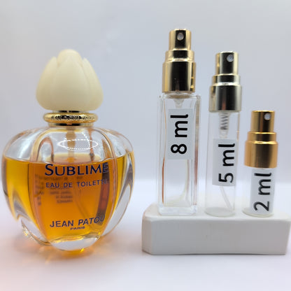 JEAN PATOU Sublime EDT, 1990's Batch, Women | Vintage Decant Cologne Perfume Fragrance Samples