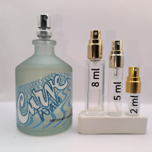LIZ CLAIBORNE Curve Wave EDC, 2009 Batch, Men | Vintage Decant Cologne Perfume Fragrance Samples
