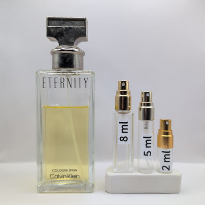 CALVIN KLEIN Eternity for Women EDC, 1991 Batch, Women | Vintage Decant Cologne Perfume Fragrance Samples